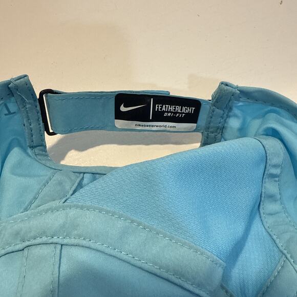 Vtg Y2k Nike Tailwind Featherlight 7 Panel Hat Mesh Aqua Teal Running Dri fit main image 5